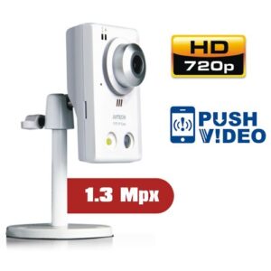 Cámara IP CMOS 1/4, 1.3 Mpx 720p, LEDS, Micrófono y Altavoz, Sensor PIR + PUSH VIDEO