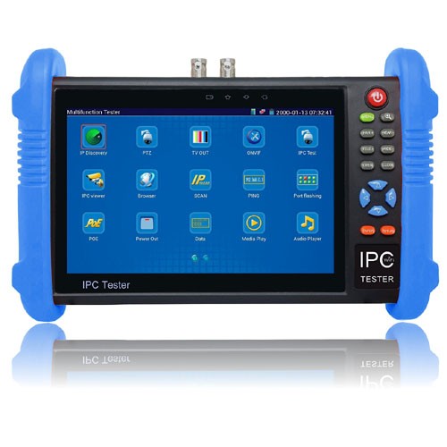 Provador (tester) de video IPC Wi-Fi, Pantalla touch LCD 7", Para IP, AHD, CVI, TVI +ONVIF y HDMI In/Out
