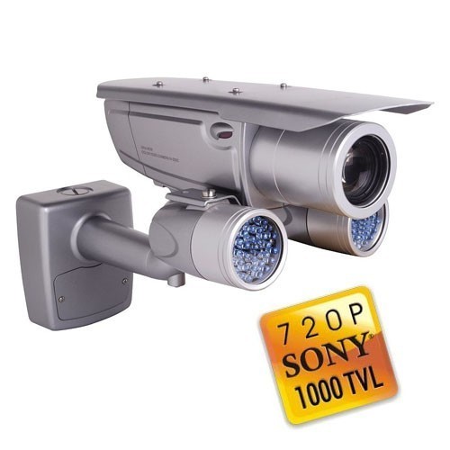 Bullet IR Exterior SONY IMX238 + Eyenix773, 720p/1000TVL, Varifocal 5 - 50 mm, WDR, IR LEDs 100 mts, IP66, OSD